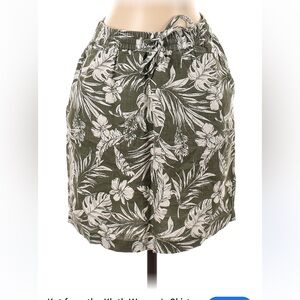 KUT skirt green and white Hawaiian